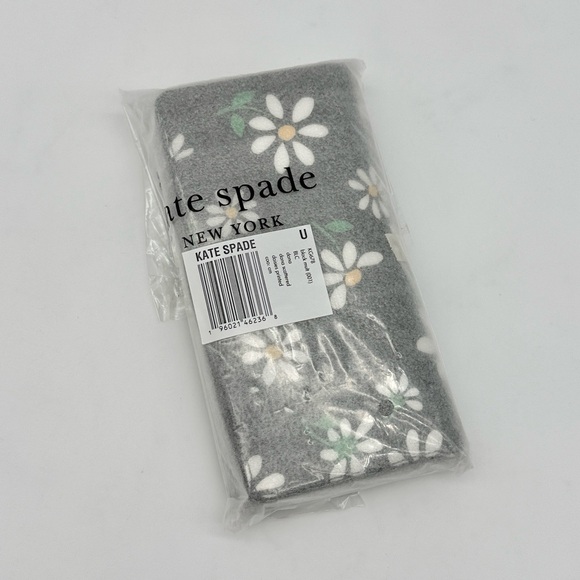 Kate Spade Dana Daisies Large Slim Bifold Wallet Black Multi - Picture 11 of 11